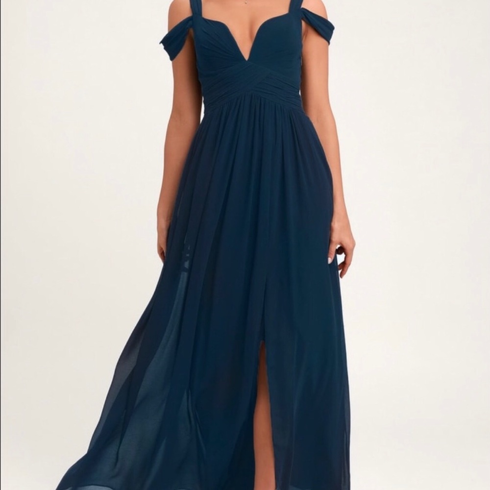 NWT Lulu’s Ocean of Elegance chiffon dress